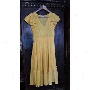 Sienna Sky Floral Flowy Midi Dress